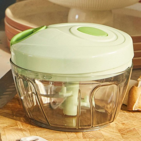 🆕 Epare Mini Vegetable Chopper in Clear and Mint Green - Picture 1 of 4